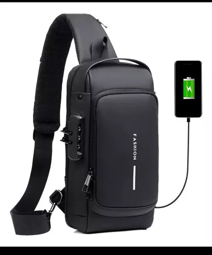 Bolso Anti Robo De Cuero Con Usb